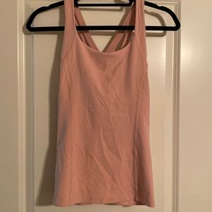 Lululemon pink cross tank